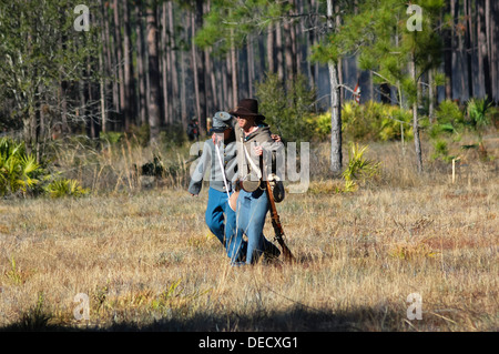 Olustee Schlachtfeld Historic State Park erinnert Floridas größte Bürgerkrieg Schlacht am 20. Februar 1864. Stockfoto