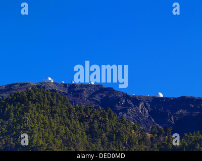 Roque de Los Muchachos und astronomisches Observatorium auf der Insel La Palma, Kanarische Inseln, Spanien Stockfoto