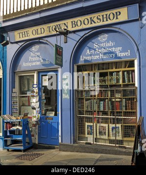 Die alte Stadt Buchhandlung Victoria Street Edinburgh Schottland UK Stockfoto