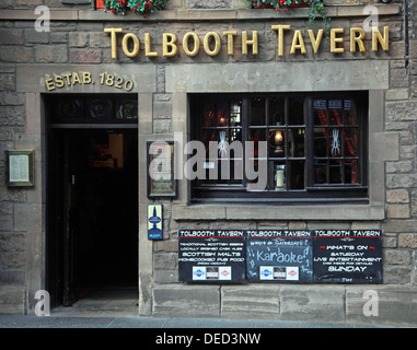 Berühmte Tolbooth Taverne Edinburgh Schottland Stockfoto