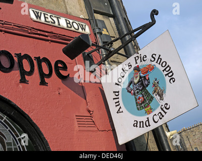 Auld Jocks Pie Shoppe und Café Edinburgh Schottland Stockfoto