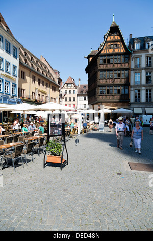 Das berühmte Haus Kammerzell in Straßburg, Frankreich Stockfoto