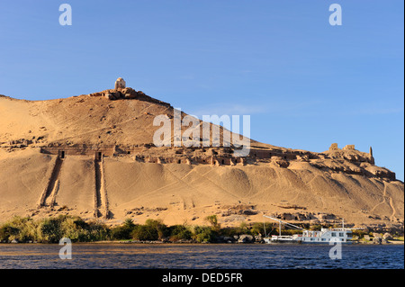 Gräber der Adligen - Assuan, Oberägypten Stockfoto