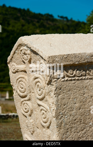 "Stecak" Nekropole von Radimlja, befindet sich in der Nähe von Stolac, Bosnien-Herzegowina, Europa. Stockfoto