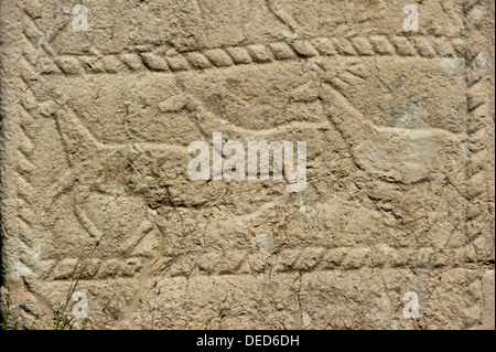 "Stecak" Nekropole von Radimlja, befindet sich in der Nähe von Stolac, Bosnien-Herzegowina, Europa. Stockfoto