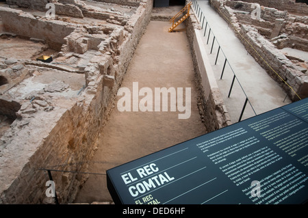 Mercat del Born Yacimiento Arqueologico, Barcelona, Katalonien, España Stockfoto