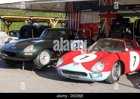 Chichester, UK. 15. September 2013. Goodwood Revival 2013 bei The Goodwood Motor Circuit - Foto zeigt eine 1966 Ferrari 250 LM © Oliver Dixon/Alamy Live News Stockfoto