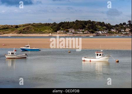 PADSTOW, CORNWALL, Großbritannien, - 13. JUNI 2009: Blick über den Kamelfluss in Padstow Stockfoto