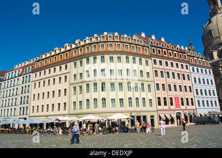 Neumarkt quadratischer historischer Stadtkern der Altstadt Dresden Stadt Deutschland Mitteleuropa Stockfoto