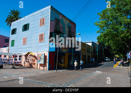 Bunte Häuser im Stadtteil La Boca in Buenos Aires, Argentinien, Südamerika Stockfoto