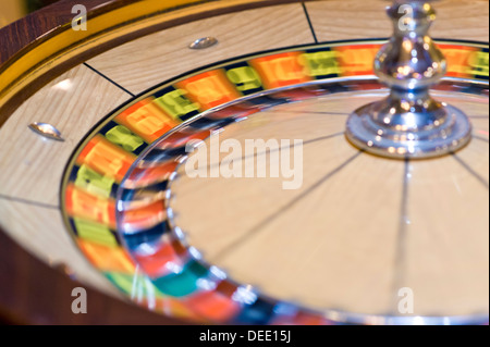 Roulette-Rad, Casino Interieur, Las Vegas, Nevada, Vereinigte Staaten von Amerika, Nordamerika Stockfoto