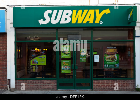 Subway Sandwich bar Ladenfront Stockfoto