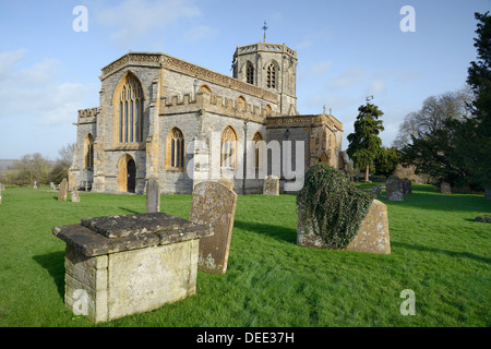 Kirche St. Peter und St. Paul, North Curry, Somerset Levels und Mauren, Somerset, England, Vereinigtes Königreich Stockfoto