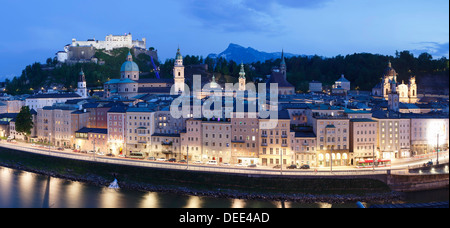 Blick über die Altstadt von Salzburg, UNESCO-Weltkulturerbe, Salzburg, Salzburger Land, Österreich, Europa Stockfoto