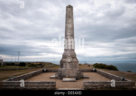 Kriegerdenkmal befindet sich auf der Isle of Portland, Dorset, England Stockfoto