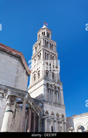 Kathedrale St. Dominus (Sveti Duje), Diokletian Palast, UNESCO-Weltkulturerbe Split, Dalmatien, Kroatien, Europa Stockfoto