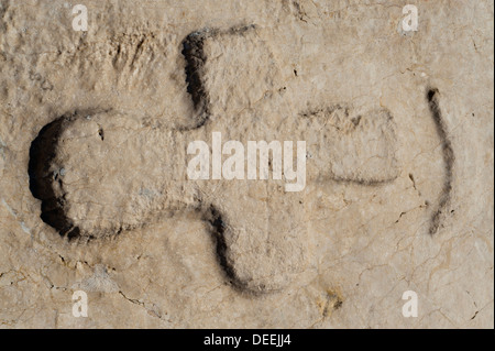 "Stecak" Nekropole von Radimlja, befindet sich in der Nähe von Stolac, Bosnien-Herzegowina, Europa. Stockfoto