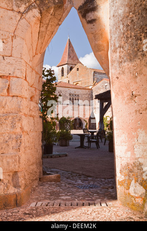 Eglise Saint Dominique in das Dorf Monpazier, eines der Beaux Dörfer de Frankreich, Dordogne, Frankreich, Europa Stockfoto