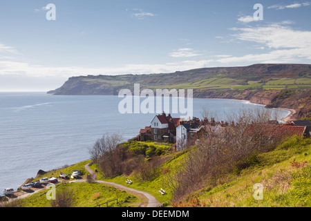 Robin Hoods Bay auf die North York Moors Küste, Yorkshire, England, Vereinigtes Königreich, Europa Stockfoto