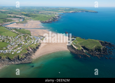 Burgh Island und Bigbury Bay, Devon, England, Vereinigtes Königreich, Europa Stockfoto