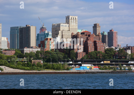 Skyline von Brooklyn in New York, USA. Stockfoto