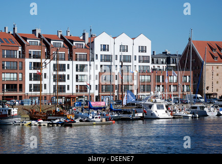 Marina in der polnischen Stadt Danzig. Stockfoto