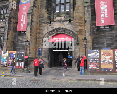 General Assembly Hall & New College, Fakultät für Göttlichkeit, University of Edinburgh, Hügel, Edinburgh, Schottland, UK Stockfoto