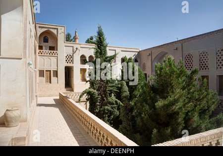 Innenhof des Safavid Haus, Nayin, Iran Stockfoto