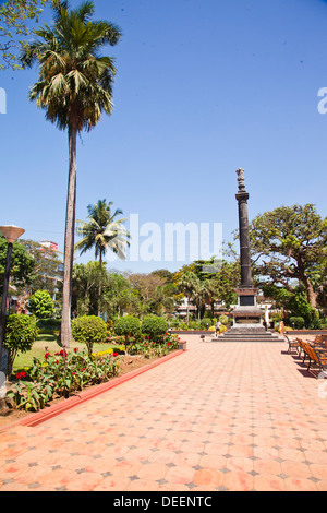 Wanderweg in einem Garten, Garcia De Orta, Panaji, Goa, Indien Stockfoto