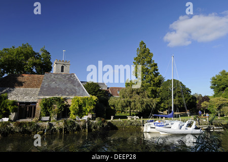 Fluß Frome und Priory Wareham Isle of Purbeck-Dorset-England Stockfoto