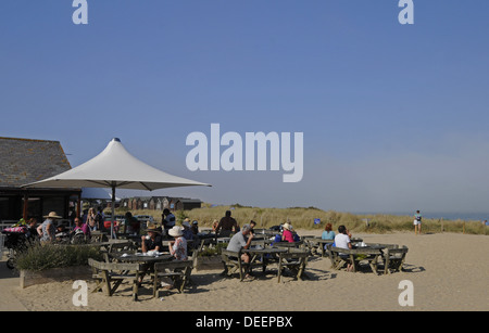 Knoll Strand Studland Bay Isle of Purbeck mit Blick in Richtung Poole Harbour Dorset-England Stockfoto