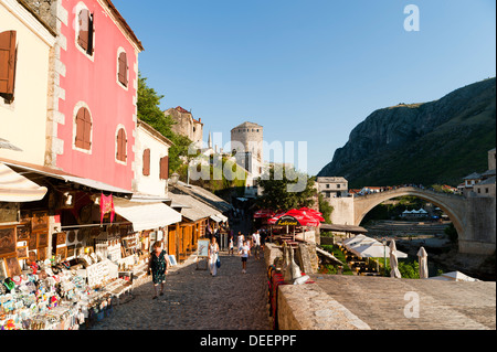 Stadt von Mostar, Gemeinde von Mostar, Bosnien und Herzegowina, Europa. Stockfoto