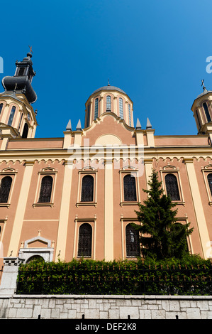 Serbische orthodoxe Kathedrale, Sarajevo, die Hauptstadt von Bosnien und Herzegowina, Europa. Stockfoto