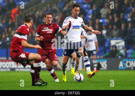 Bolton, UK. 17. September 2013. Chris Eagles der Bolton Wanderers in Aktion während der Meisterschaftsspiel zwischen Bolton Wanderers und Derby County aus dem Reebok Stadium. Bildnachweis: Action Plus Sport Bilder/Alamy Live News Stockfoto