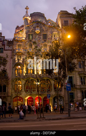 Casa Batlló außen Barcelona Stockfoto