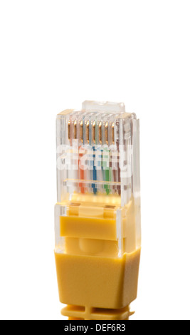 Kategorie 5 Kabel (Cat 5) ist ein twisted-Pair-Kabel für den Transport von Signalen. Stockfoto