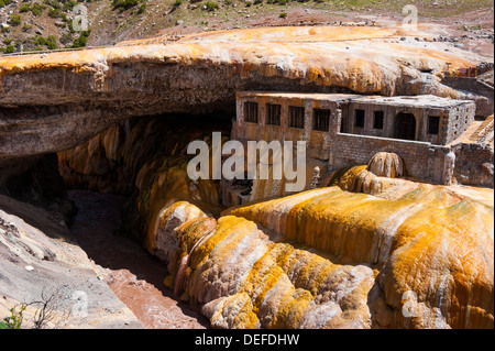 Die Inka-Brücke in der Nähe von Mendoza, Argentinien, Südamerika Stockfoto