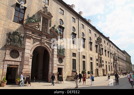 Münchner Residenz, Residenz und der ehemalige Königspalast der Bayerischen Könige, heute ein Museum, in München, Bayern, Mitteldeutschland Stockfoto