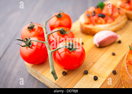 Rosenstrauss rote Tomaten Stockfoto