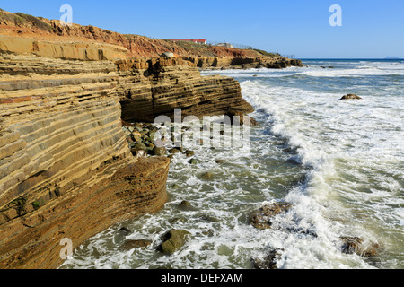 Tide Pool-Bereich Cabrillo National Monument, San Diego, Kalifornien, Vereinigte Staaten von Amerika, Nordamerika Stockfoto