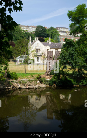 Fluß Avon, Bradofrd on Avon, Wiltshire, England. Stockfoto