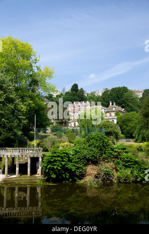 Fluß Avon, Bradofrd on Avon, Wiltshire, England. Stockfoto