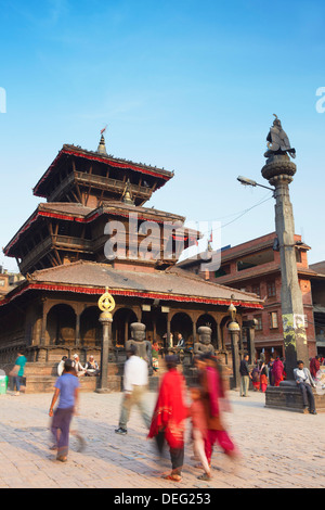 Dattatreya Tempel, Tachupal Tole, Bhaktapur, UNESCO-Weltkulturerbe, Kathmandu-Tal, Nepal, Asien Stockfoto