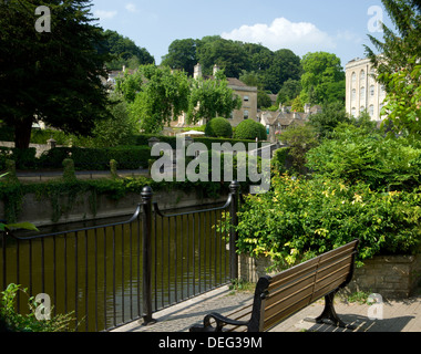 Fluß Avon, Bradofrd on Avon, Wiltshire, England. Stockfoto