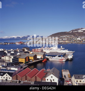 Hafen-Szene in Norwegen Stockfoto