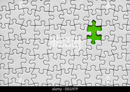 Letzte Stück des Puzzles Stockfoto