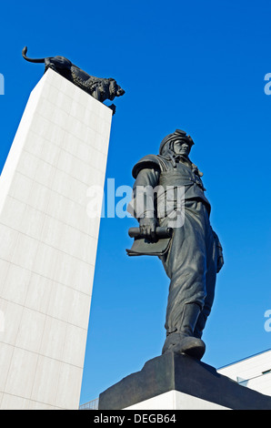 Statue von General Dr. Milan Rastislav Stefanik, Bratislava, Slowakei, Europa Stockfoto