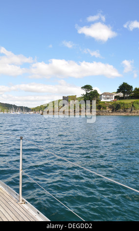 Burg St. Catherines, Fowey, Cornwall, UK Stockfoto