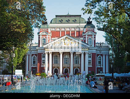 Ivan Vazov National Theatre, Sofia, Bulgarien, Europa Stockfoto