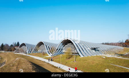 Zentrum Paul Klee, Museum für moderne Kunst, entworfen von Renzo Piano, Bern, Schweiz, Europa Stockfoto